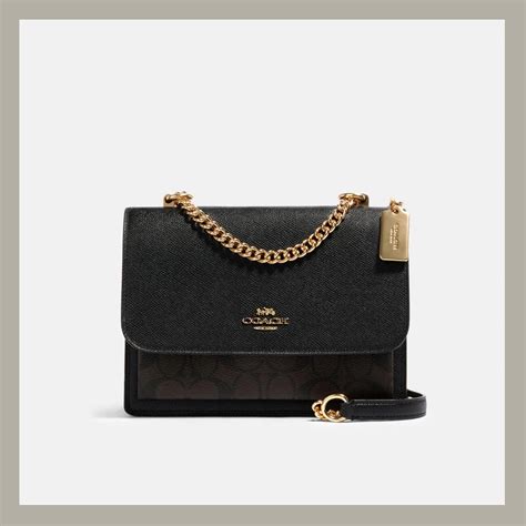 bolsa coach negra mujer